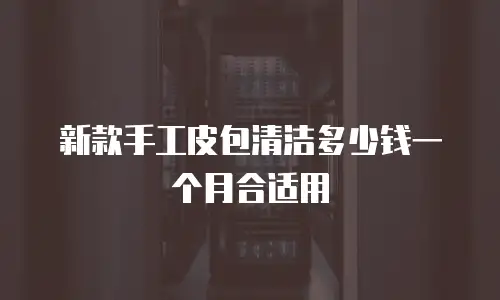 新款手工皮包清洁多少钱一个月合适用