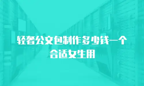 轻奢公文包制作多少钱一个合适女生用
