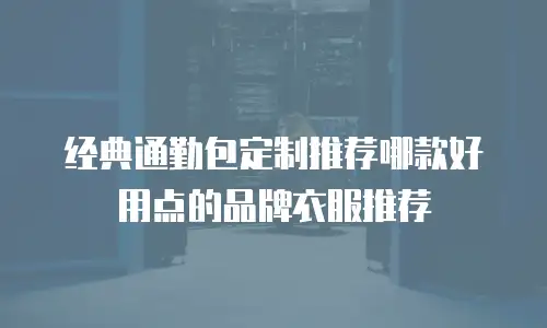 经典通勤包定制推荐哪款好用点的品牌衣服推荐