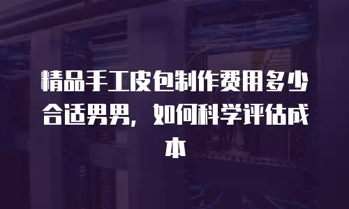 精品手工皮包制作费用多少合适男男，如何科学评估成本
