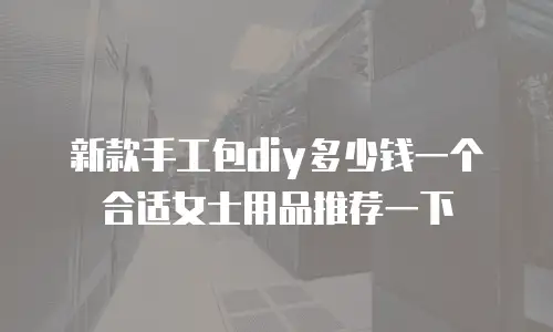 新款手工包diy多少钱一个合适女士用品推荐一下