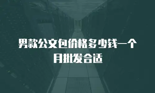 男款公文包价格多少钱一个月批发合适