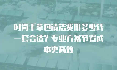 时尚手拿包清洁费用多少钱一套合适？专业方案节省成本更高效