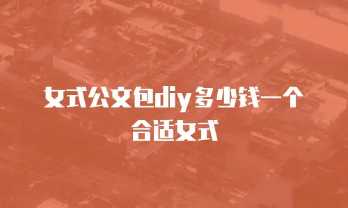 女式公文包diy多少钱一个合适女式