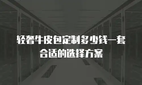 轻奢牛皮包定制多少钱一套合适的选择方案