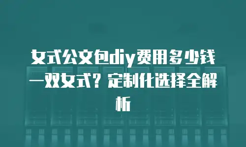 女式公文包diy费用多少钱一双女式？定制化选择全解析
