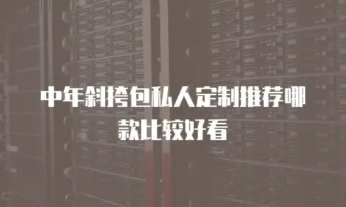 中年斜挎包私人定制推荐哪款比较好看