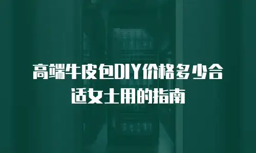 高端牛皮包DIY价格多少合适女士用的指南