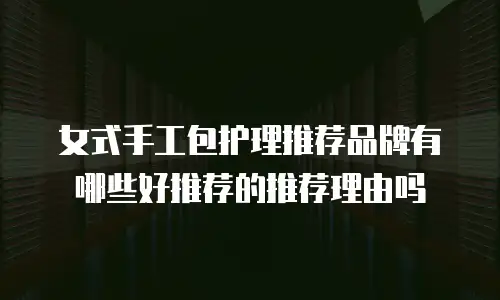 女式手工包护理推荐品牌有哪些好推荐的推荐理由吗
