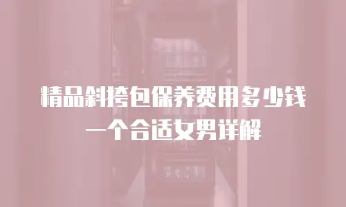 精品斜挎包保养费用多少钱一个合适女男详解