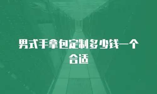 男式手拿包定制多少钱一个合适