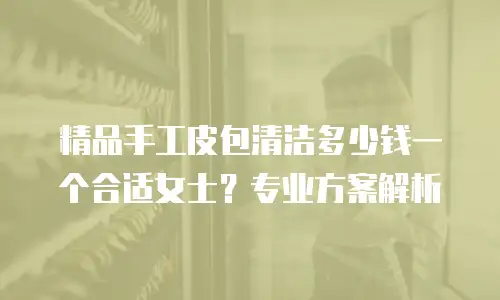 精品手工皮包清洁多少钱一个合适女士？专业方案解析