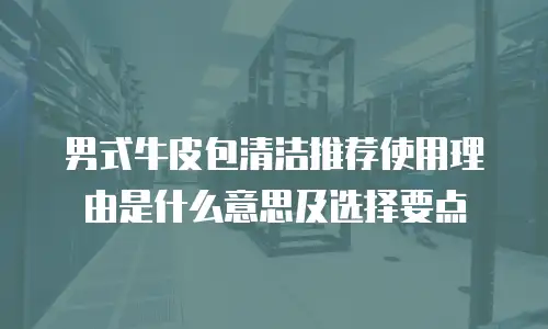 男式牛皮包清洁推荐使用理由是什么意思及选择要点