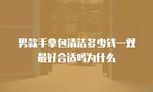 男款手拿包清洁多少钱一双最好合适吗为什么