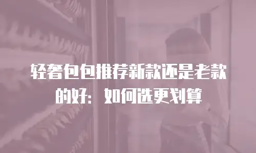 轻奢包包推荐新款还是老款的好：如何选更划算