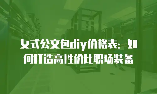 女式公文包diy价格表：如何打造高性价比职场装备