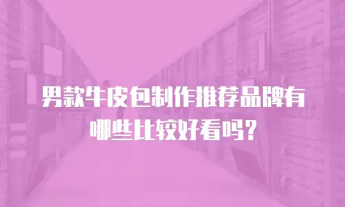 男款牛皮包制作推荐品牌有哪些比较好看吗？