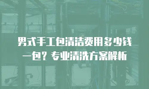 男式手工包清洁费用多少钱一包？专业清洗方案解析