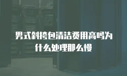 男式斜挎包清洁费用高吗为什么处理那么慢