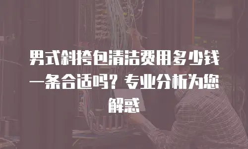 男式斜挎包清洁费用多少钱一条合适吗？专业分析为您解惑
