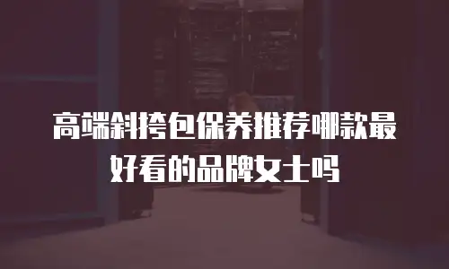 高端斜挎包保养推荐哪款最好看的品牌女士吗