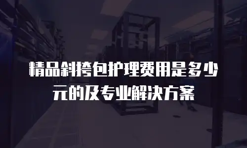 精品斜挎包护理费用是多少元的及专业解决方案