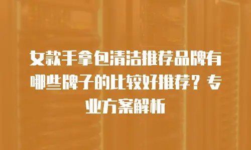 女款手拿包清洁推荐品牌有哪些牌子的比较好推荐？专业方案解析