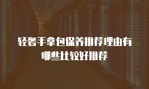 轻奢手拿包保养推荐理由有哪些比较好推荐