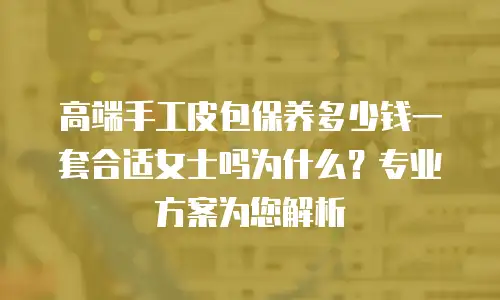 高端手工皮包保养多少钱一套合适女士吗为什么？专业方案为您解析