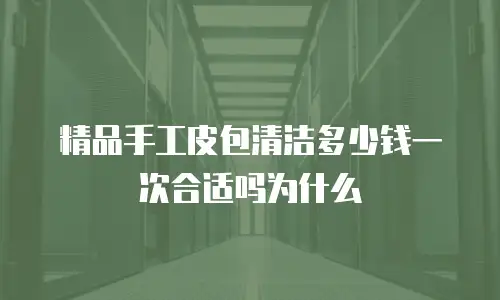 精品手工皮包清洁多少钱一次合适吗为什么