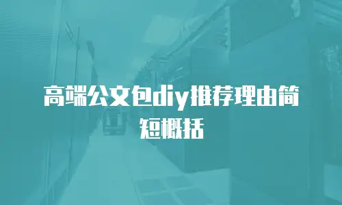 高端公文包diy推荐理由简短概括