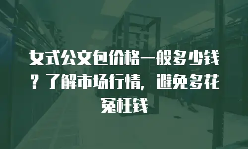 女式公文包价格一般多少钱？了解市场行情，避免多花冤枉钱