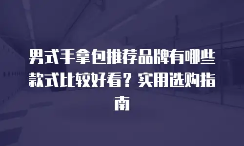 男式手拿包推荐品牌有哪些款式比较好看？实用选购指南