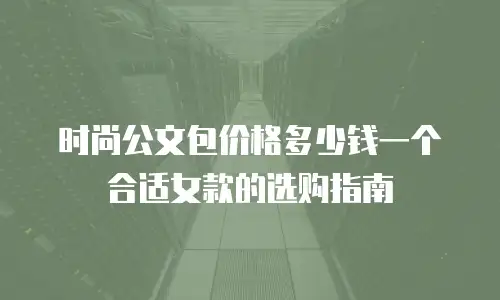时尚公文包价格多少钱一个合适女款的选购指南