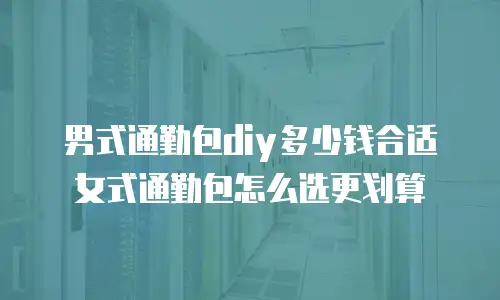 男式通勤包diy多少钱合适女式通勤包怎么选更划算