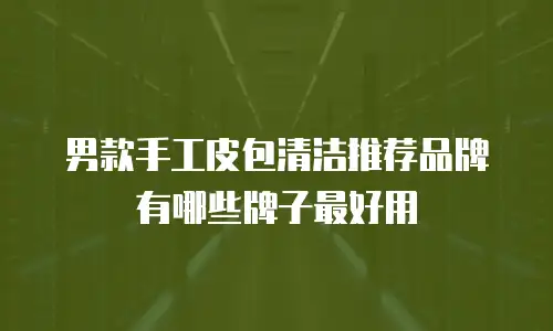 男款手工皮包清洁推荐品牌有哪些牌子最好用