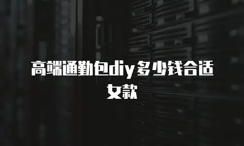 高端通勤包diy多少钱合适女款
