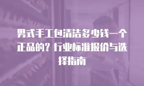 男式手工包清洁多少钱一个正品的？行业标准报价与选择指南