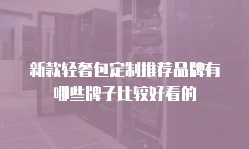 新款轻奢包定制推荐品牌有哪些牌子比较好看的