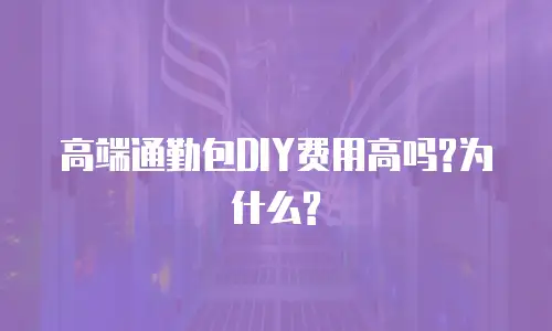 高端通勤包DIY费用高吗?为什么?
