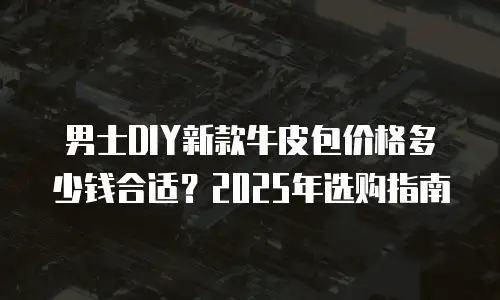 男士DIY新款牛皮包价格多少钱合适？2025年选购指南