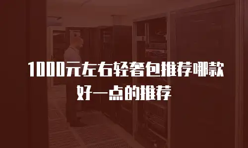 1000元左右轻奢包推荐哪款好一点的推荐