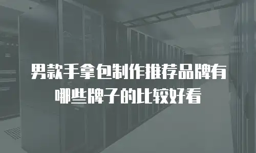 男款手拿包制作推荐品牌有哪些牌子的比较好看