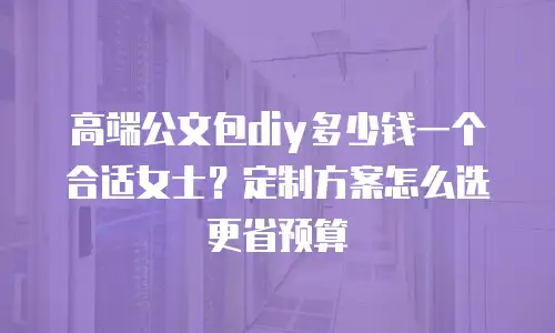 高端公文包diy多少钱一个合适女士？定制方案怎么选更省预算