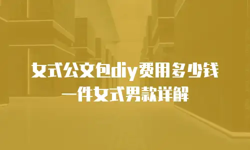 女式公文包diy费用多少钱一件女式男款详解