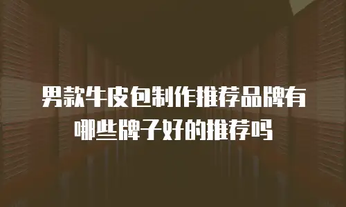 男款牛皮包制作推荐品牌有哪些牌子好的推荐吗