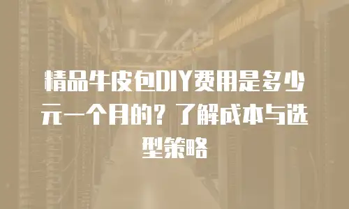 精品牛皮包DIY费用是多少元一个月的？了解成本与选型策略