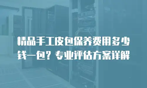 精品手工皮包保养费用多少钱一包？专业评估方案详解