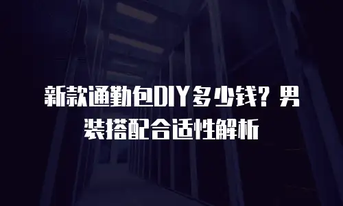 新款通勤包DIY多少钱？男装搭配合适性解析