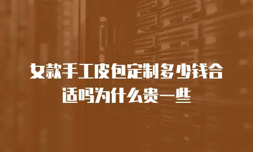女款手工皮包定制多少钱合适吗为什么贵一些